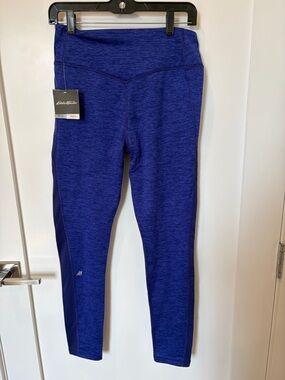 Eddie Bauer Purple Athletic Leggings w/Fleece Lining NWT
